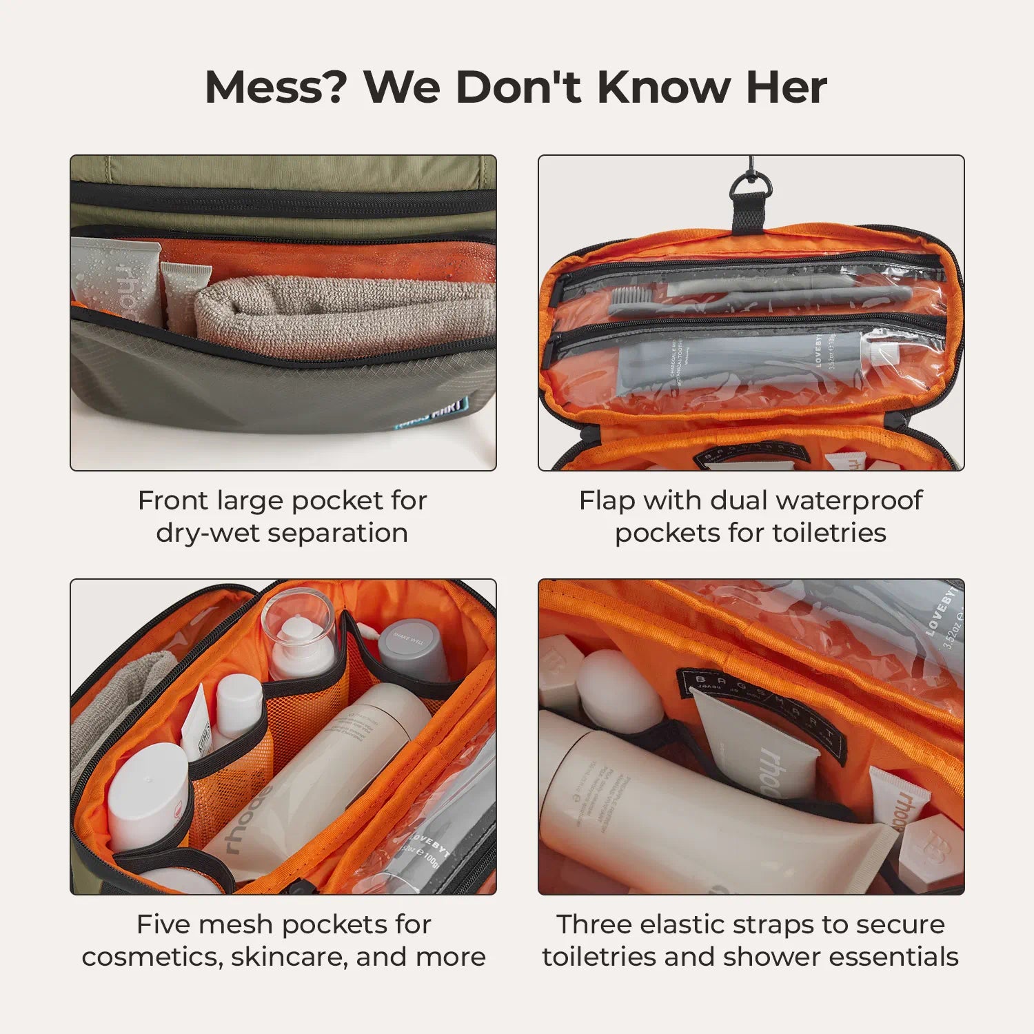 Blast 4.5L Hanging Toiletry Bag for Travel - Waterproof Cosmetic Organizer with Multiple Pockets for Bathroom Essentials | Perfect for Camping, Gym & Business Trips