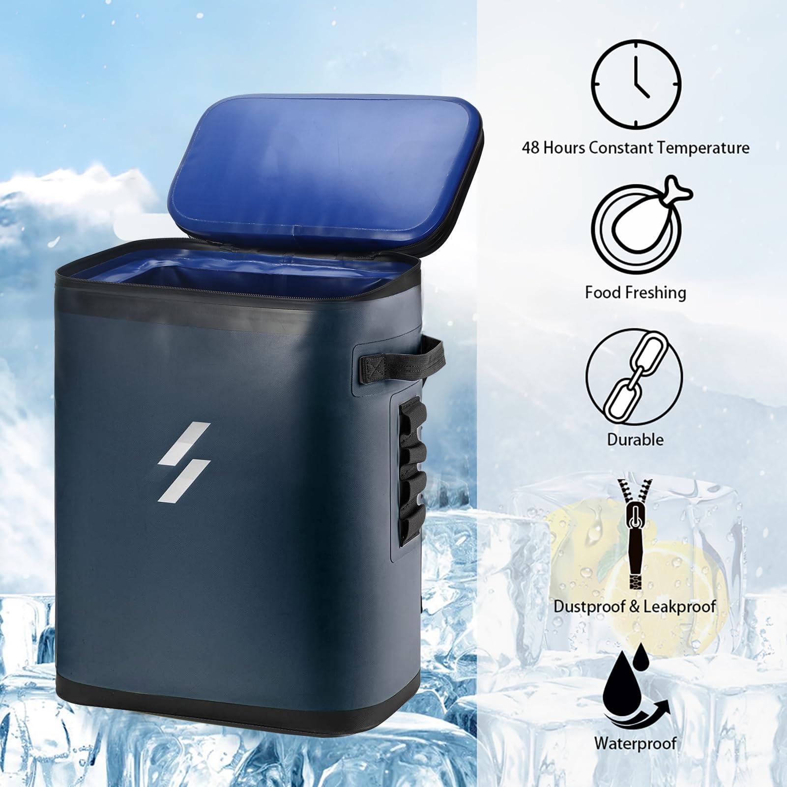 CbRSPORTS Insulated Cooler Backpack - Leak-Proof & Waterproof Soft-Sided Cooler Bag for Men & Women - Perfect for Camping, Hiking, Fishing & Beach Outings