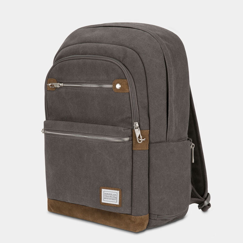Travelon Anti-Theft Heritage Backpack - Secure & Stylish Travel Backpack for Women & Men | RFID Blocking, Cut-Resistant Straps | Perfect for Commuting, Hiking & International Travel