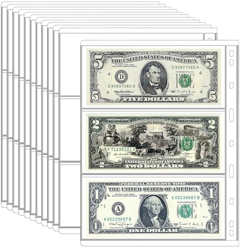 Pages for Paper Currency