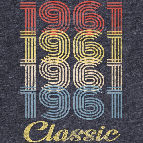 1961 Vintage 64th Birthday Gift for Men - Classic Retro T-Shirt - Perfect for 64th Birthday Party, Dad's Milestone Celebration & Funny Gag Gifts