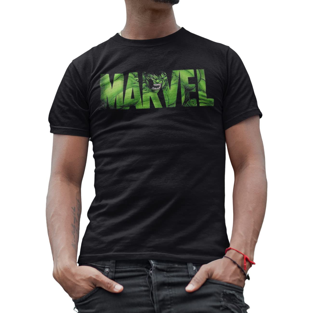 Marvel Avengers Hulk Spider-Man Iron Man Graphic T-Shirt for Men - Superhero Fan Tee for Casual Wear & Cosplay