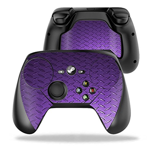 Valve Steam Controller Skin Wrap - MightySkins Protective Cover Sticker | Purple Diamond Plate Design | Perfect for Gaming Protection & Customization