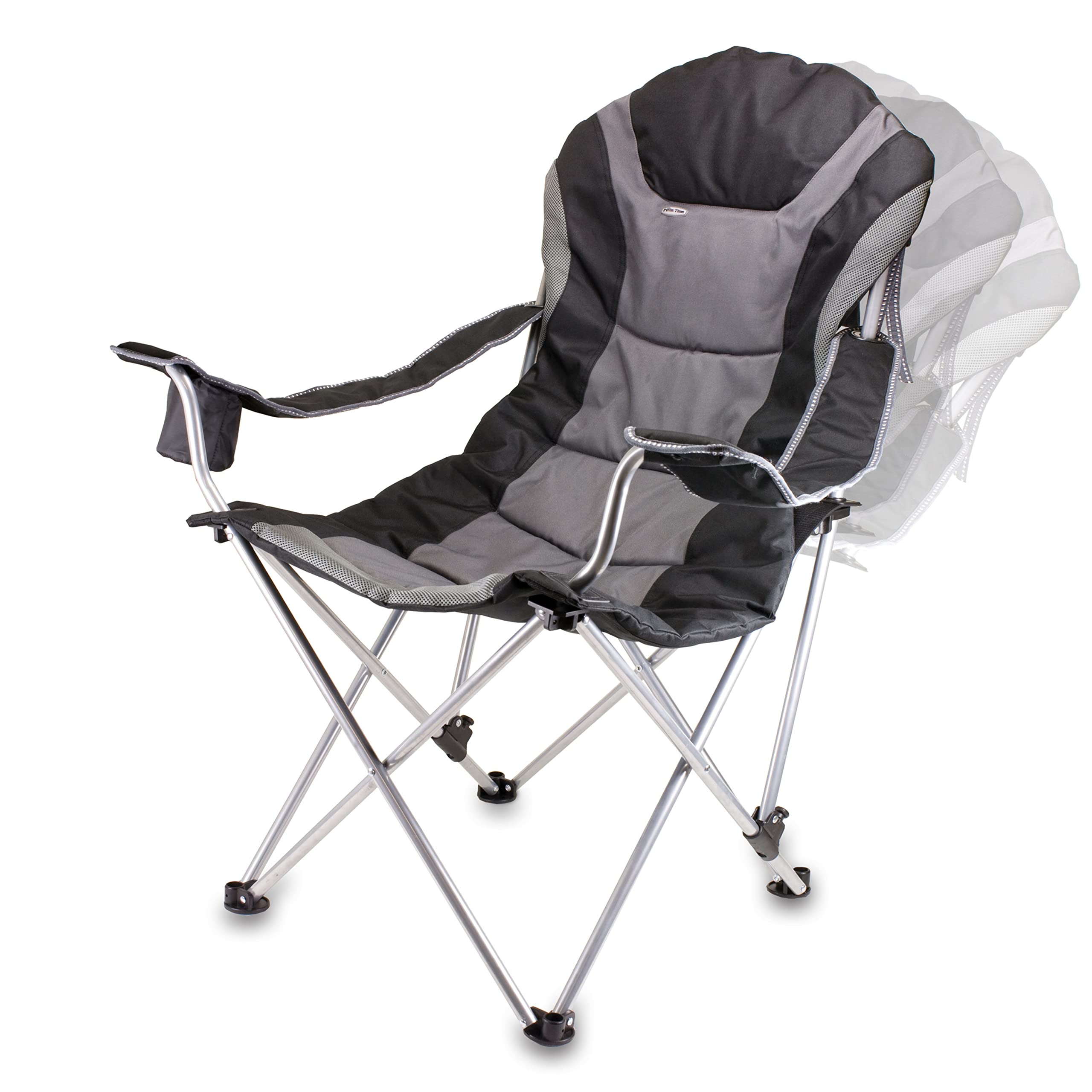 PICNIC TIME NFL Reclining Camping Chair for Adults - Portable Beach & Sports Chair with Carry Bag - Perfect for Football Games, Outdoor Camping, Beach Relaxation, and Tailgating