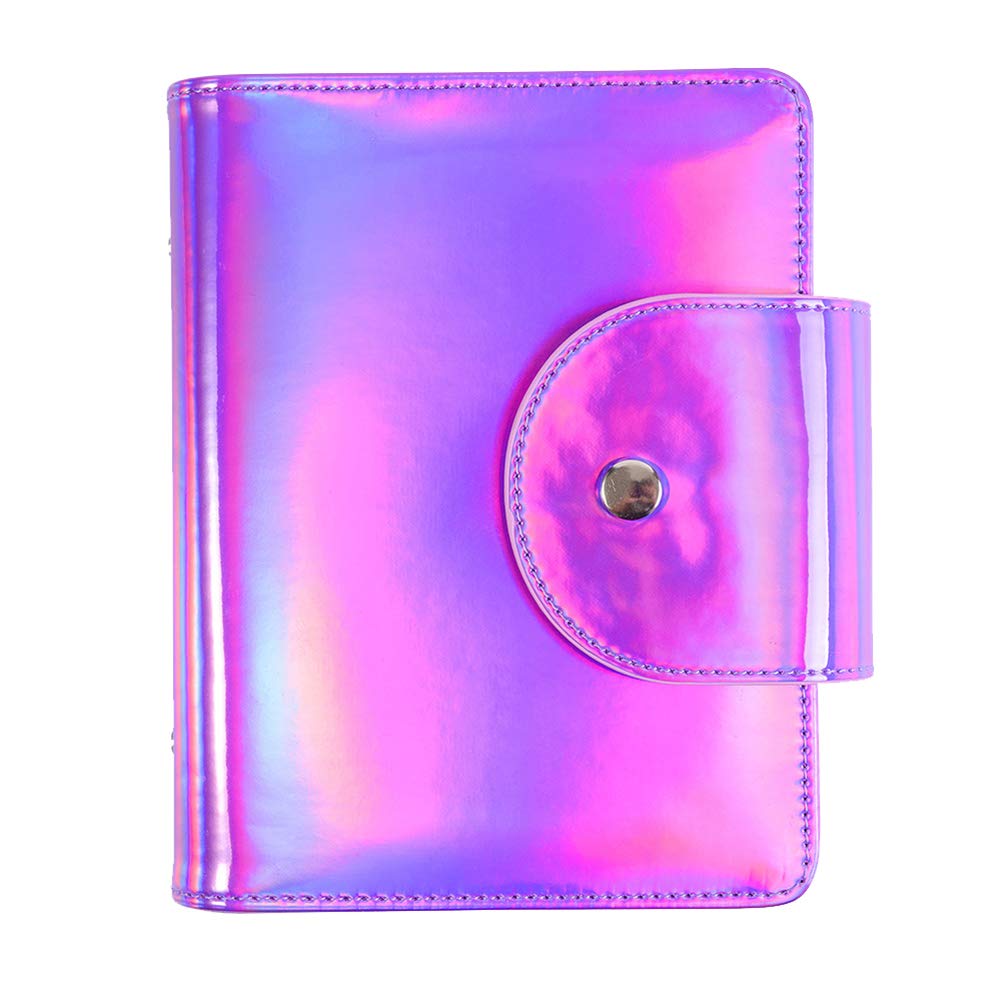 Luwsldirr 20-Slot Nail Art Stamping Plate Holder - Organizer Card Bag Tray in Purple for Professional & DIY Manicures - Perfect for Nail Salons, Home Use & Travel