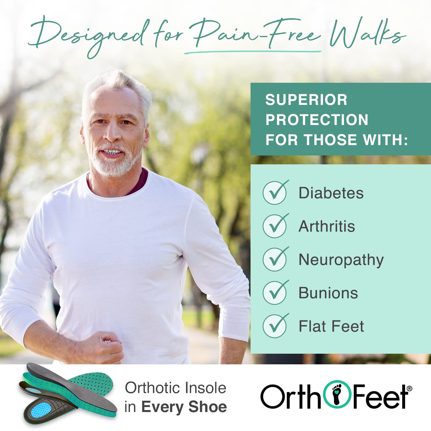 Orthofeet Men's Orthopedic Knit Yari Hands-Free Slip-On Sneakers for Plantar Fasciitis & Foot Pain Relief - Comfortable Walking Shoes for Diabetics & Seniors - Ideal for Daily Wear, Travel & Outdoor Activities