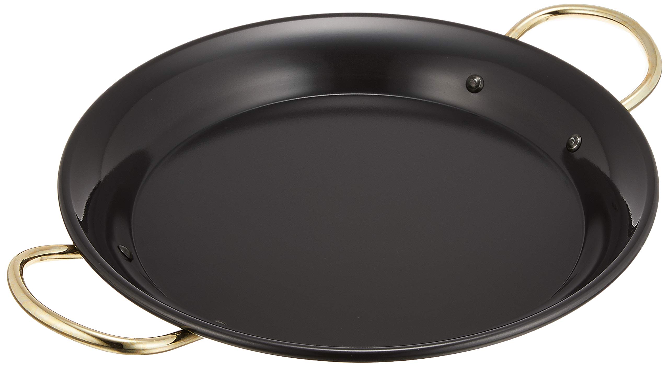 EBM Iron Blue Temper Paella Pan, 10.2 Inch (26cm) Traditional Spanish Cooking Pan - Perfect for Paella, Stir Fry, Sauté & Outdoor Cooking