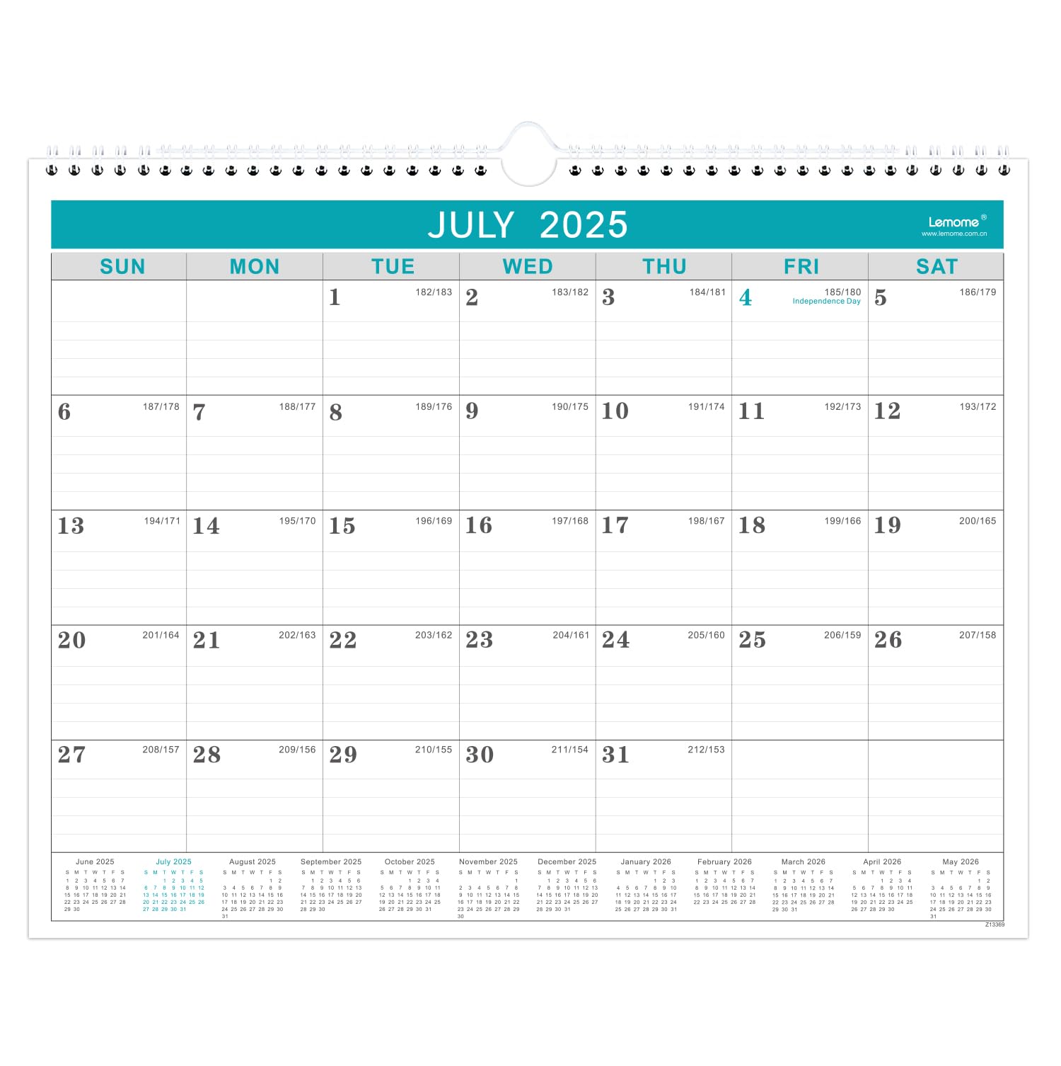2025-2026 18-Month Wall Calendar | July 2025 to December 2026 | Large 11.5