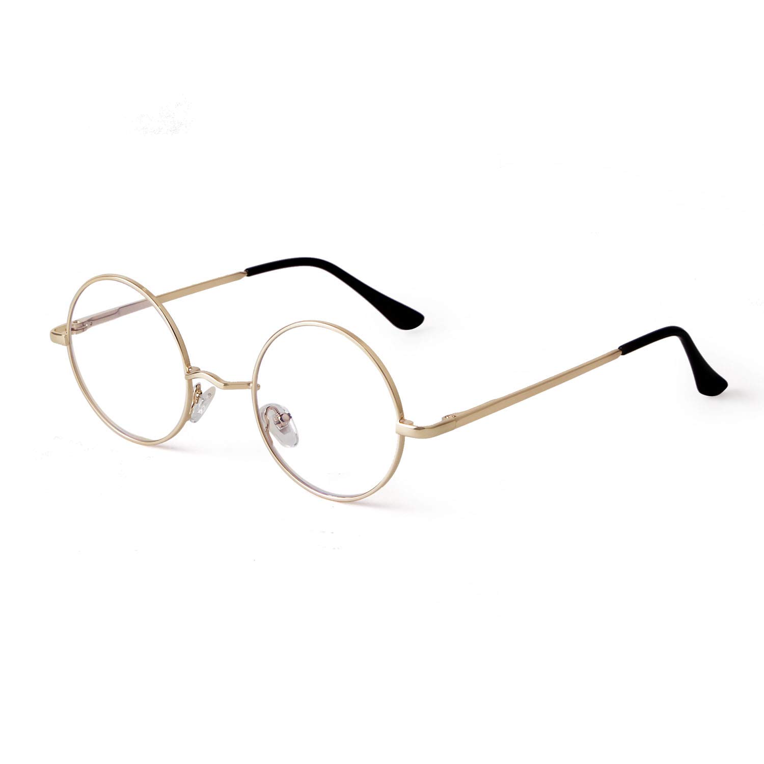 SORVINO Blue Light Blocking Glasses for Women - Round Computer Glasses with Clear Lens - Anti Eye Strain & UV Protection - Perfect for Office Work, Gaming & Screen Time