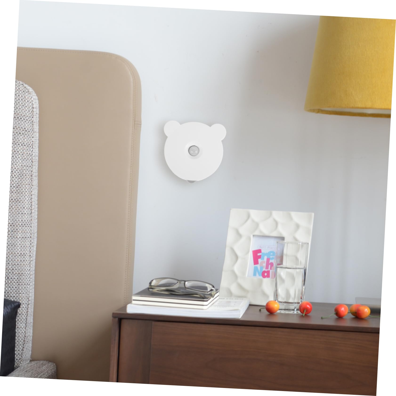Artibetter USB Rechargeable Night Light with Human Body Sensor - Cute Bear Shape LED Night Lamp for Kids Room, Nursery, Bedroom, Hallway & Stairs (Warm White) | Perfect for Nighttime Safety & Decoration