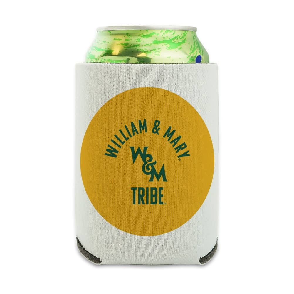 William & Mary Tribe Insulated Can Cooler - Collapsible Drink Sleeve & Beverage Holder for Beer, Soda & Energy Drinks - Perfect for Tailgates, Beach Days & College Events