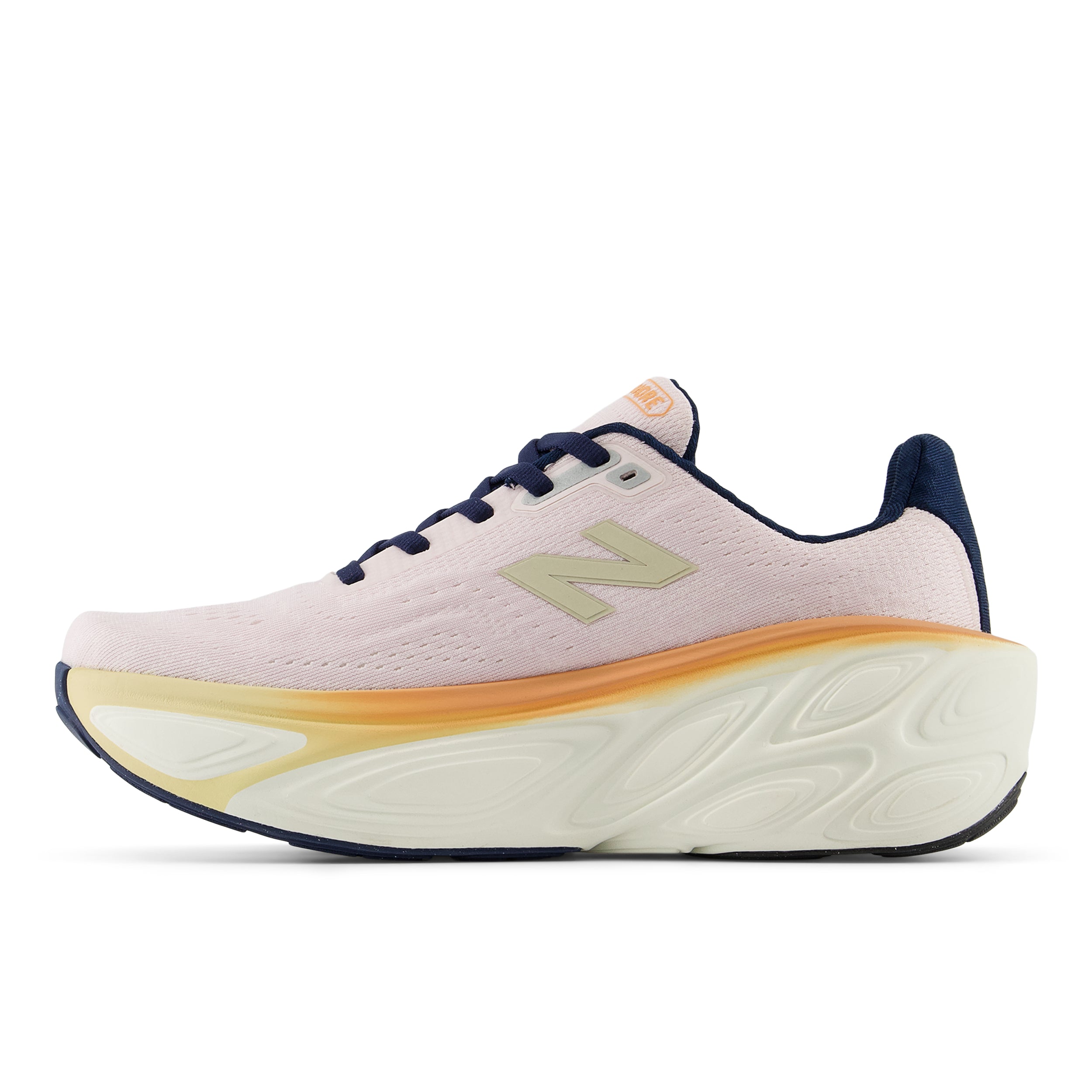 New Balance Women's Fresh Foam X More v5 Running Shoes - Lightweight Cushioned Sneakers for Women (LT Pink Granite/Copper/Calcium) - Perfect for Jogging, Gym Workouts & Everyday Comfort