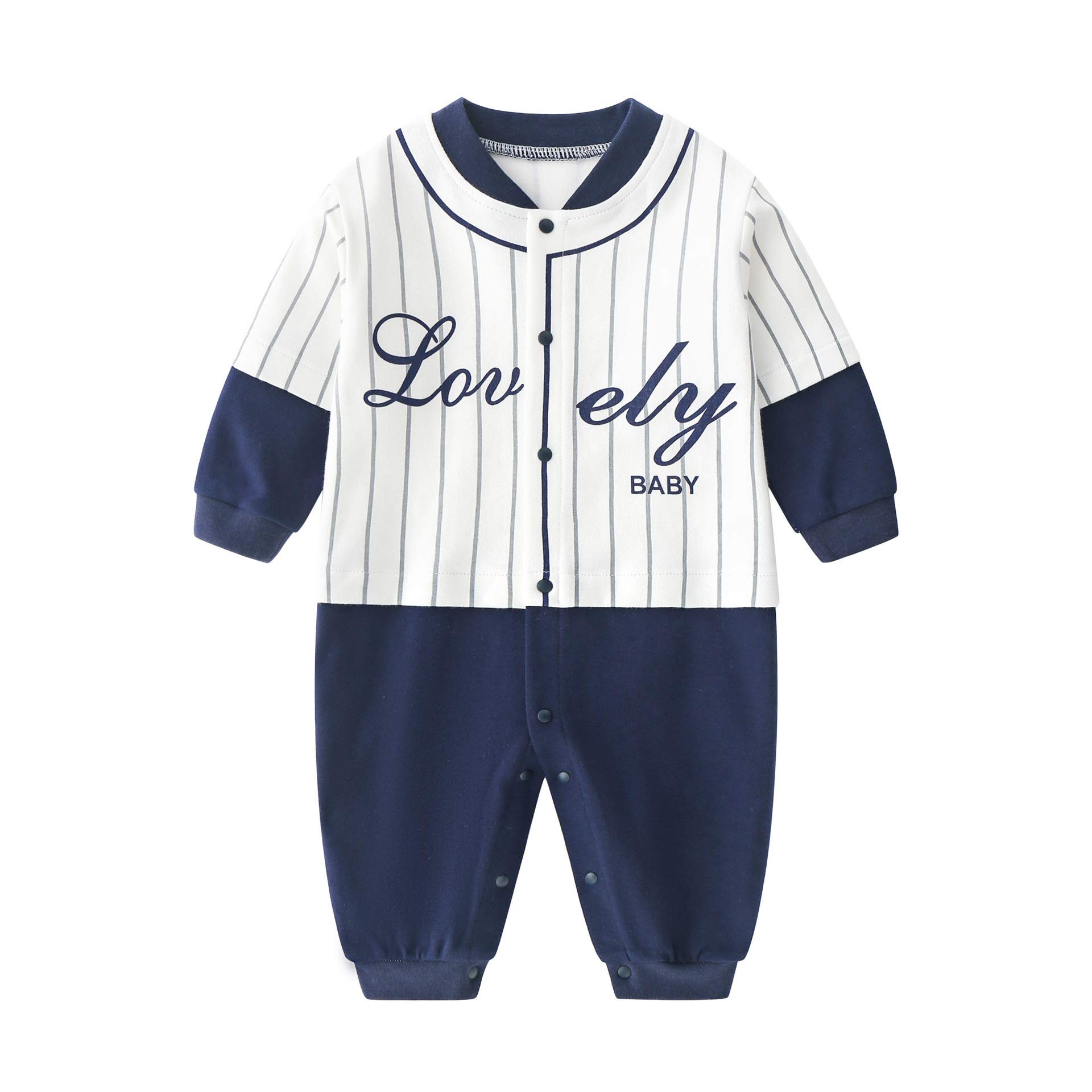 Baby Boys' Gentleman Romper Jumpsuit - Soft Cotton Long Sleeve Outfit for Formal Occasions & Photo Shoots