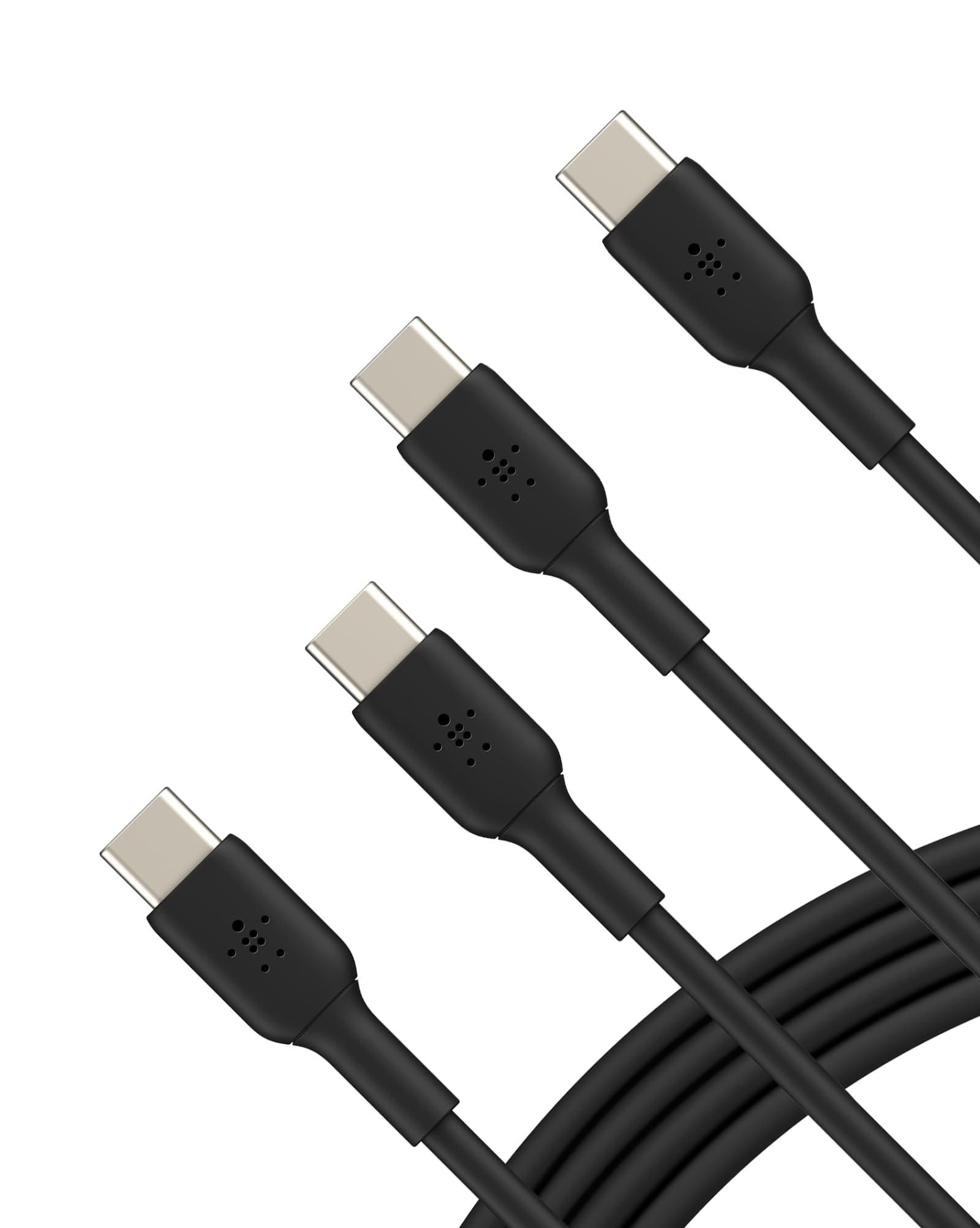 Belkin BoostCharge USB-C to USB-C Fast Charging Cable 3.3ft (2-Pack) - Compatible with iPhone 16 Series, Galaxy S24/S23, iPad Pro & More - High Speed Data Sync & Fast Charging for Phones, Tablets & Laptops - Perfect for Home, Office & Travel Use