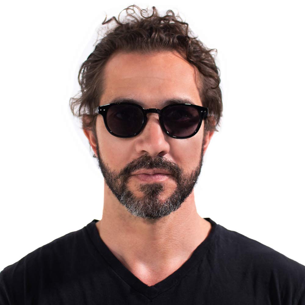 VITENZI Round Reading Sunglasses for Men & Women - Sun Tinted Glasses with Full Readers - Lucca Style | Perfect for Outdoor Reading, Driving & Fashion Accessories