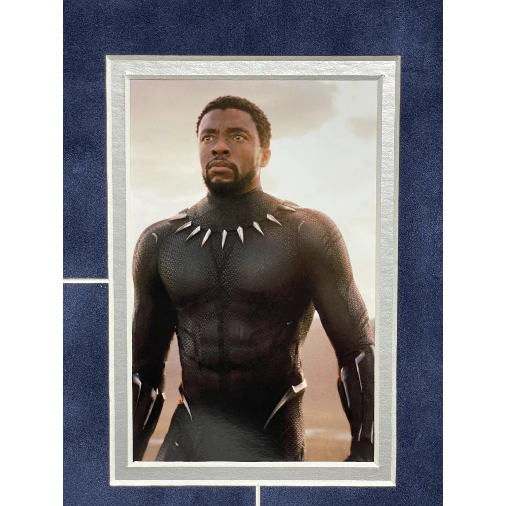 Chadwick Boseman Autographed Black Panther 8x10 Photo Framed with JSA COA - Signed Marvel Collectible - Perfect for Home Decor, Office Display & Superhero Fan Gifts