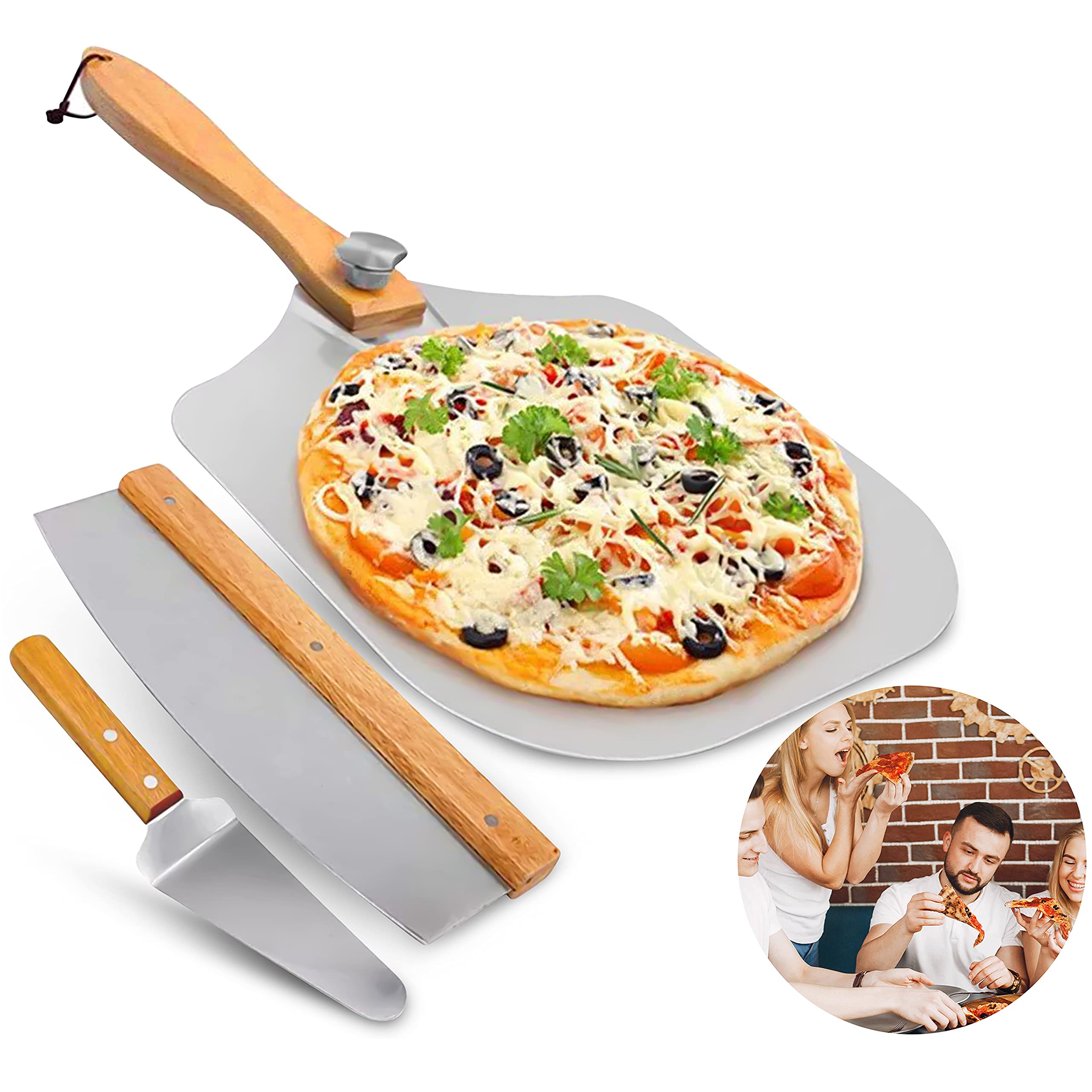 Premium 3-in-1 Pizza Oven Accessory Set - 12