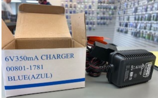 6V Blue Power Wheels Charger - Compatible with Blue Power Wheels Battery - Perfect for Kids' Ride-On Cars & Toys