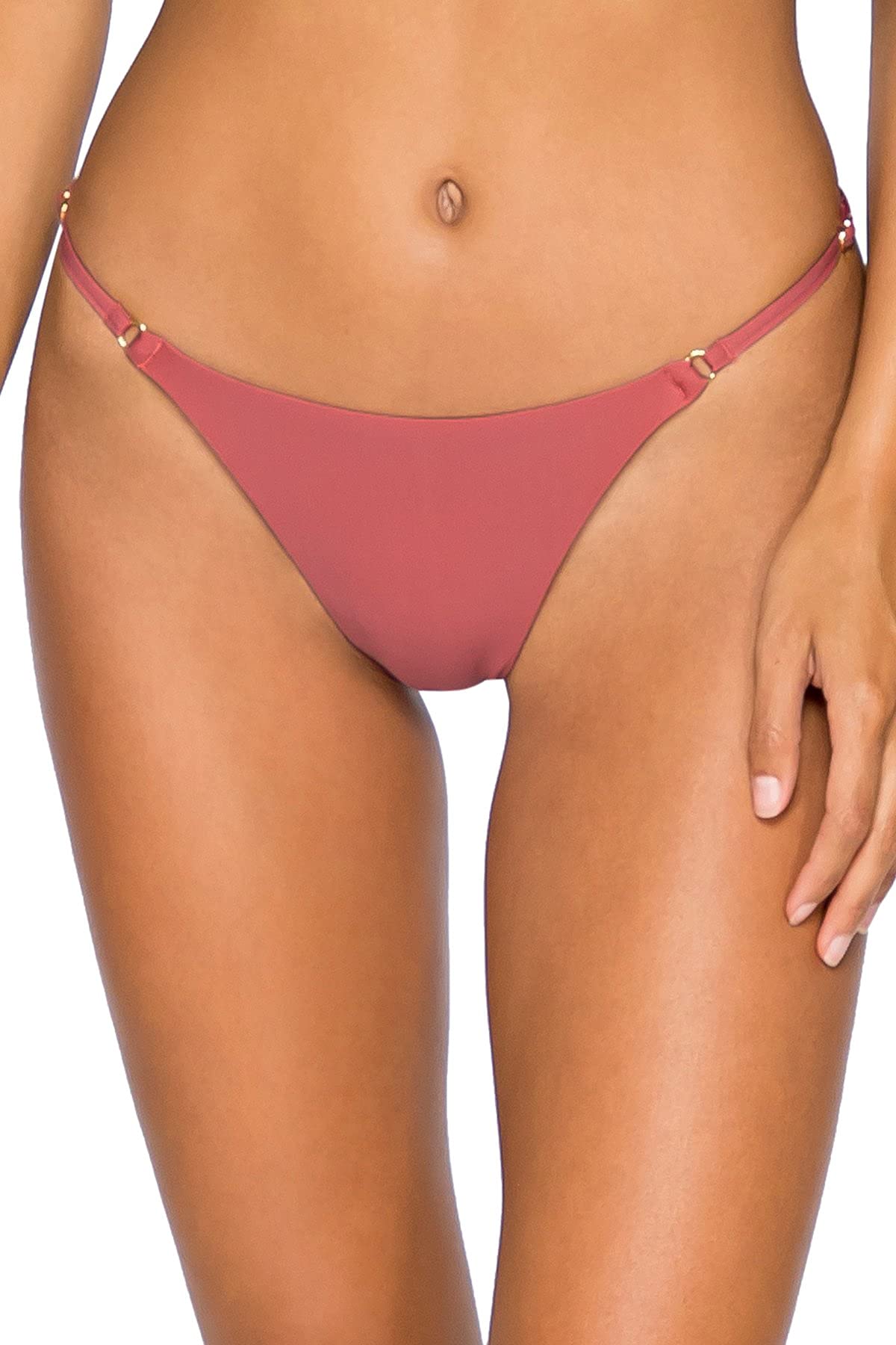 B Swim Sol Slider Women's High Waisted Bikini Bottom - Comfortable Swimwear for Beach, Pool & Vacation | Trendy Bathing Suit for Women