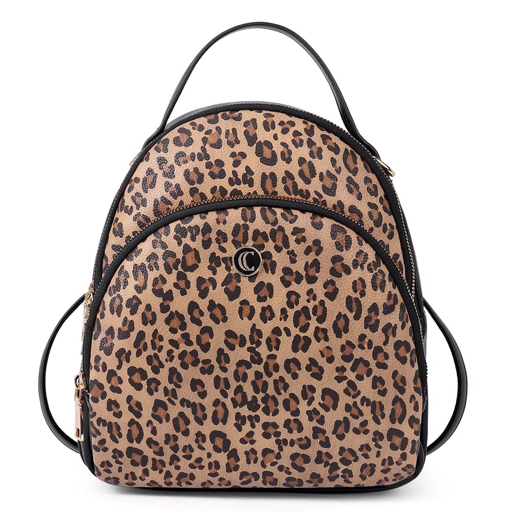 CLUCI Leather Backpack Purse for Women - Stylish Convertible Daypack for Travel & School
