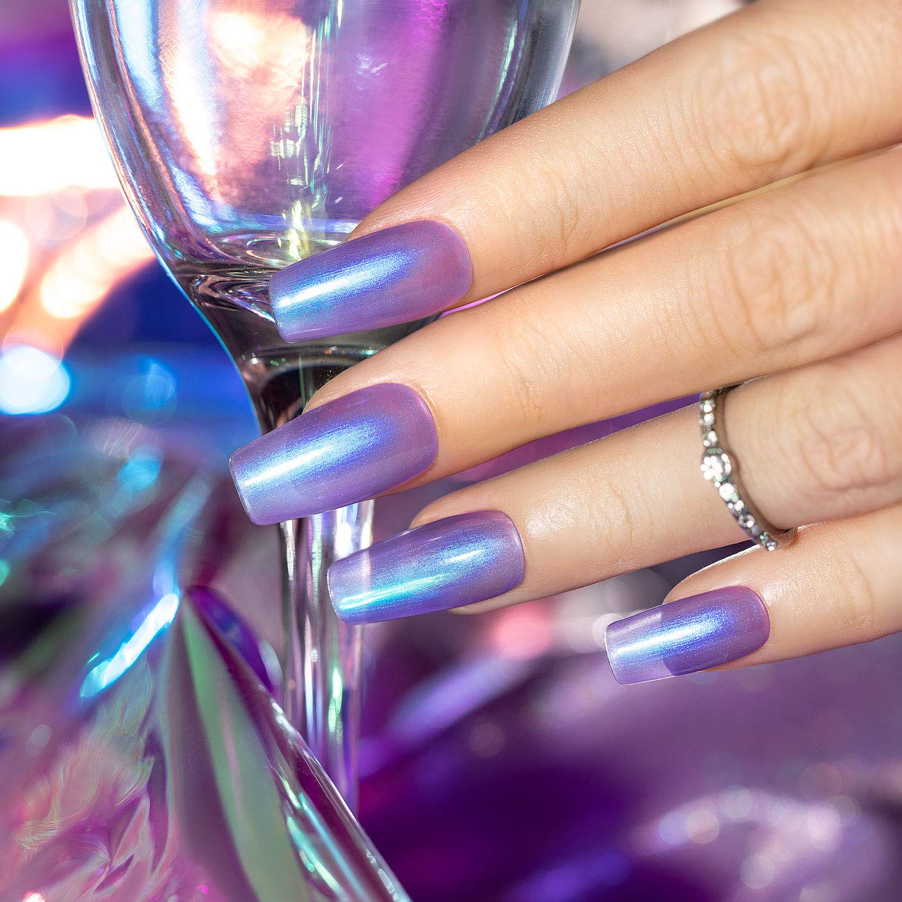 RARJSM 15ML Pearl Gel Nail Polish - Lavender UV LED Gel Polish for Nails, Quick Dry Shell Shiny Nail Varnish, Professional Salon Quality (Requires UV/LED Lamp) - Perfect for Home Manicures, Nail Art Designs, and Salon Use