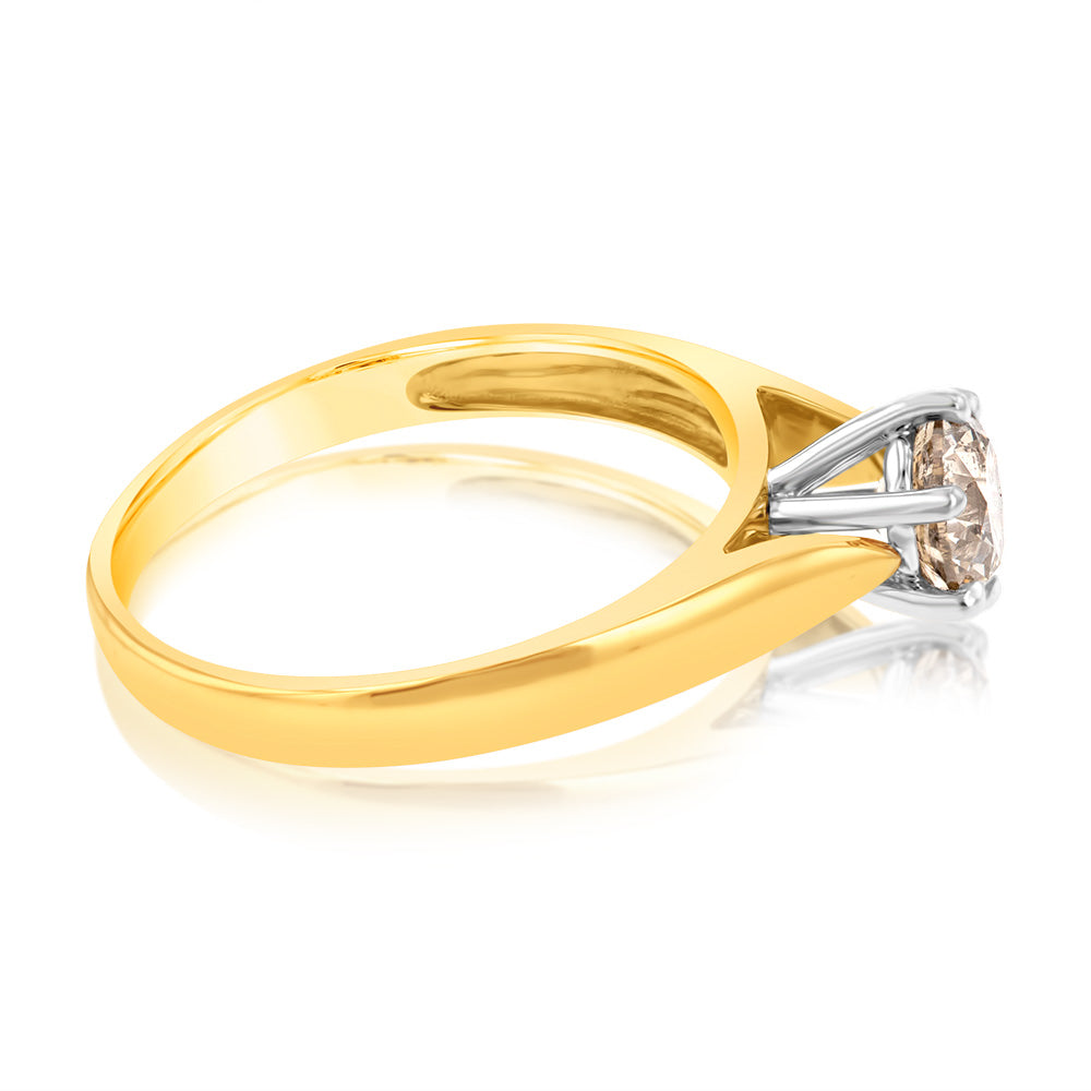 18ct Yellow Gold 1 Carat Australian Diamond Solitaire Engagement Ring - Perfect for Proposals, Anniversaries & Special Occasions