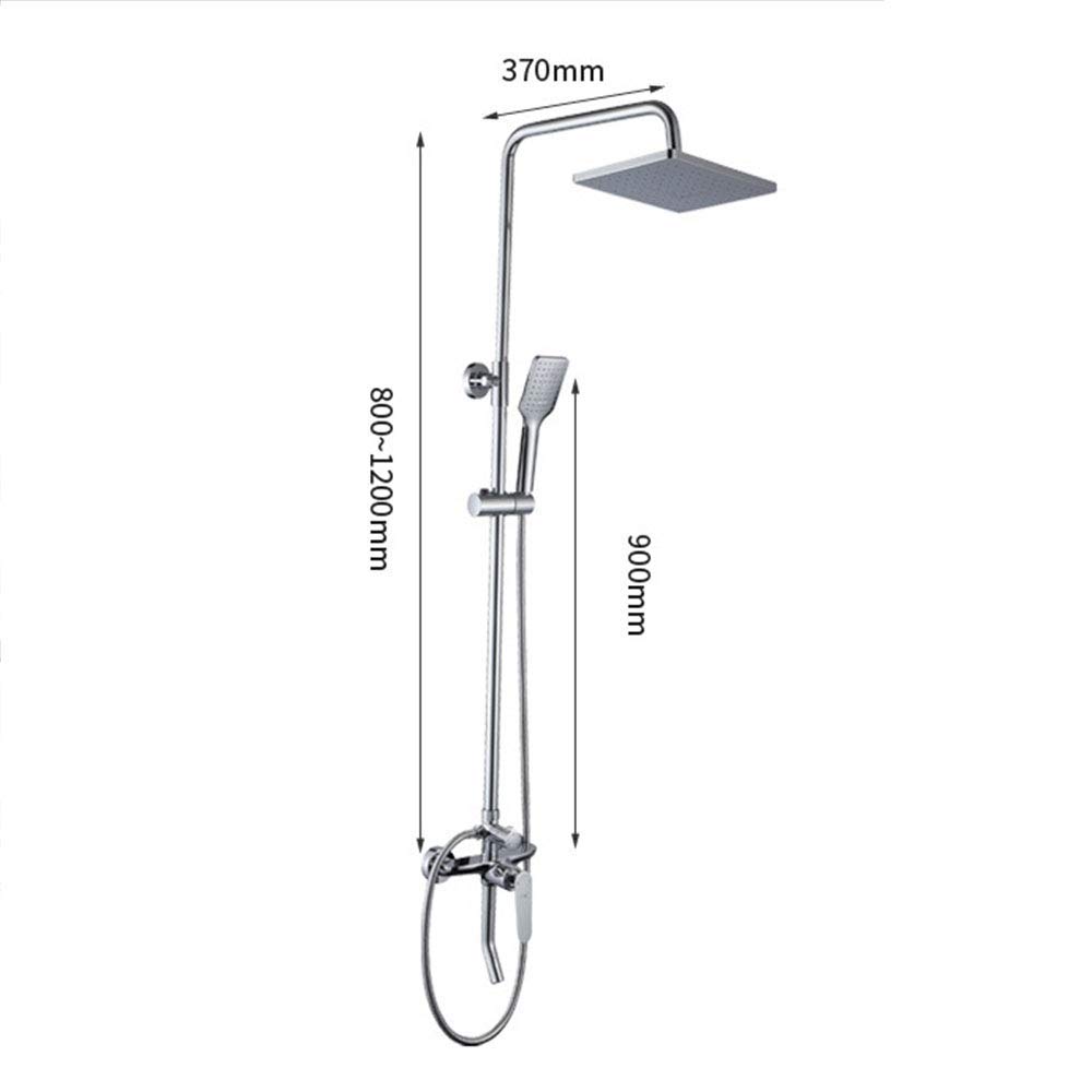 Premium Round Brass Rainfall Shower Head Set - Hot & Cold Wall Mounted Mixer Tap for Modern Bathroom | Durable Brass Construction, Adjustable Spray Settings - Perfect for Spa-Like Showers, Luxury Bathrooms & Home Renovations