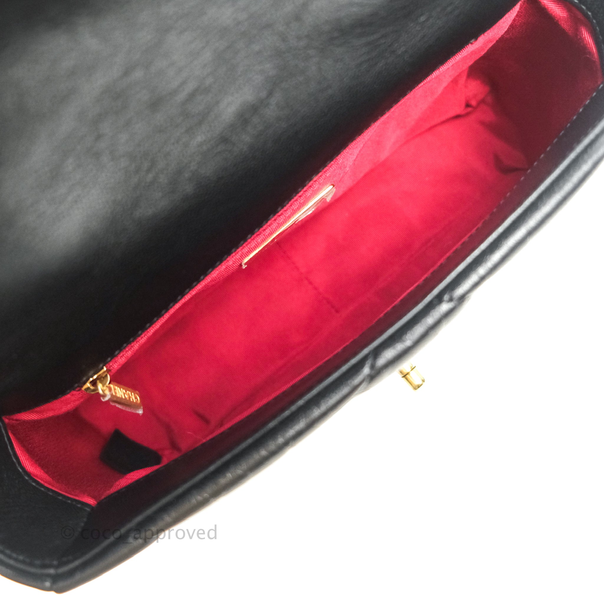 Chanel 19 Small Handbag Black Goatskin Leather with Mixed Hardware - Luxury Crossbody Bag for Women, Perfect for Date Night & Evening Events
