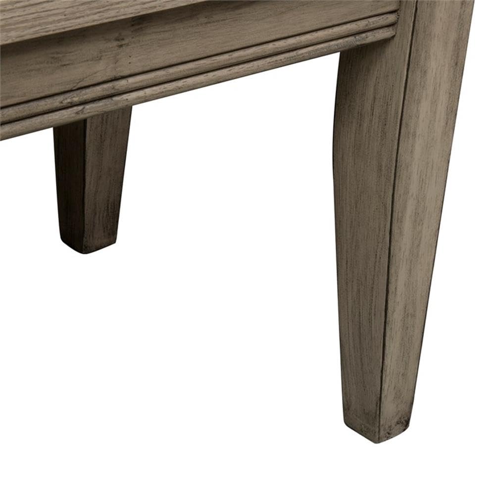 Liberty Furniture Sun Valley Light Brown Bench (RTA) - Ready-to-Assemble Entryway Bench for Hallway, Bedroom & Living Room - Rustic Farmhouse Style Seating with Storage