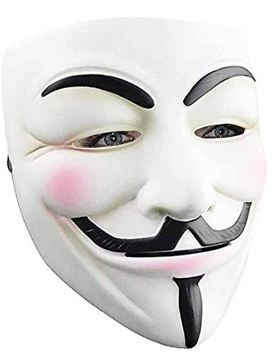 Kids Anonymous Mask - V for Vendetta Halloween Costume Mask for Cosplay & Parties | Perfect for Halloween, Cosplay Events, and Themed Parties