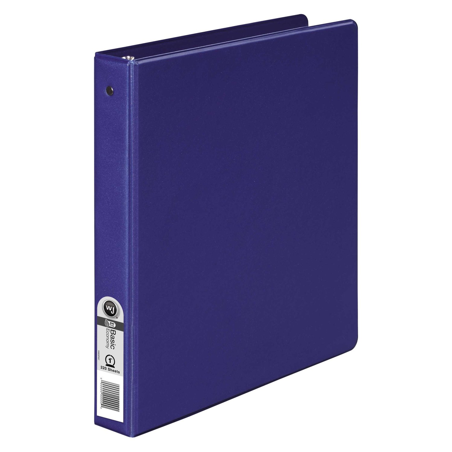 Wilson Jones 3 Ring Binder 1 Inch - Round Ring Binder with Durable Cover, 368 Series Dark Blue (W368-14NBL) - Perfect for School, Office & Document Organization