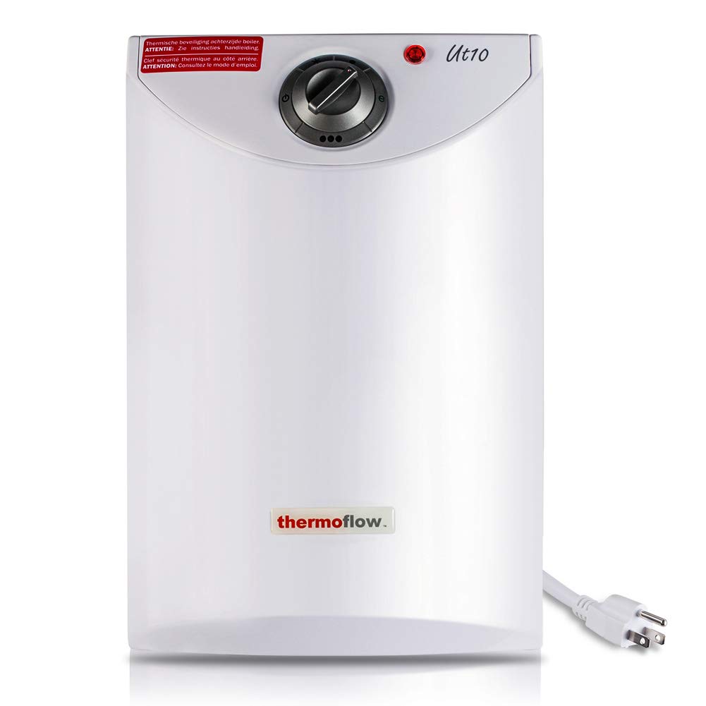 Thermoflow 2.5 Gallon 120V Electric Mini Tank Water Heater - Instant Hot Water for Small Spaces | Perfect for Bathroom Sink, RV, Office & Tiny Homes