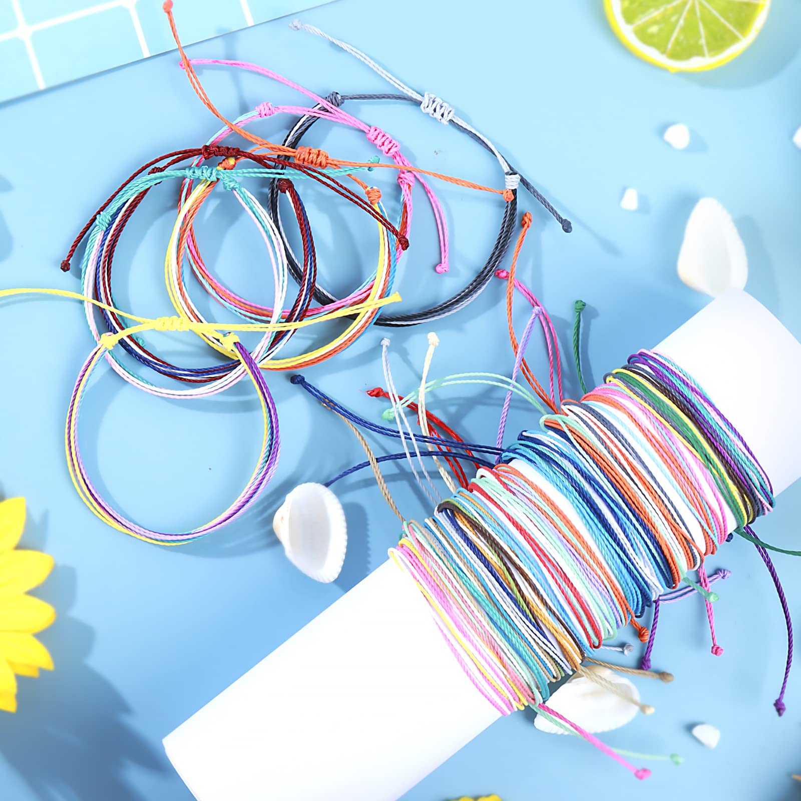 Trendy Adjustable Handmade Braided Friendship Bracelets for Women - Cute Surfer Beach Wave & Ankle Bracelets - Perfect Gifts for Stocking Stuffers & Boho Fashion Accessories | Ideal for Beach Vacations, Music Festivals, and Everyday Boho Chic Style