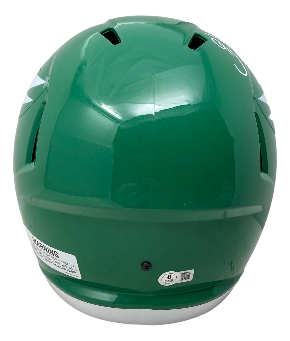 Brian Dawkins Autographed Philadelphia Eagles Kelly Green Speed Replica Football Helmet - Authentic Signed Collectible for Eagles Fans, Sports Memorabilia, Man Cave Decor & Game Room Display