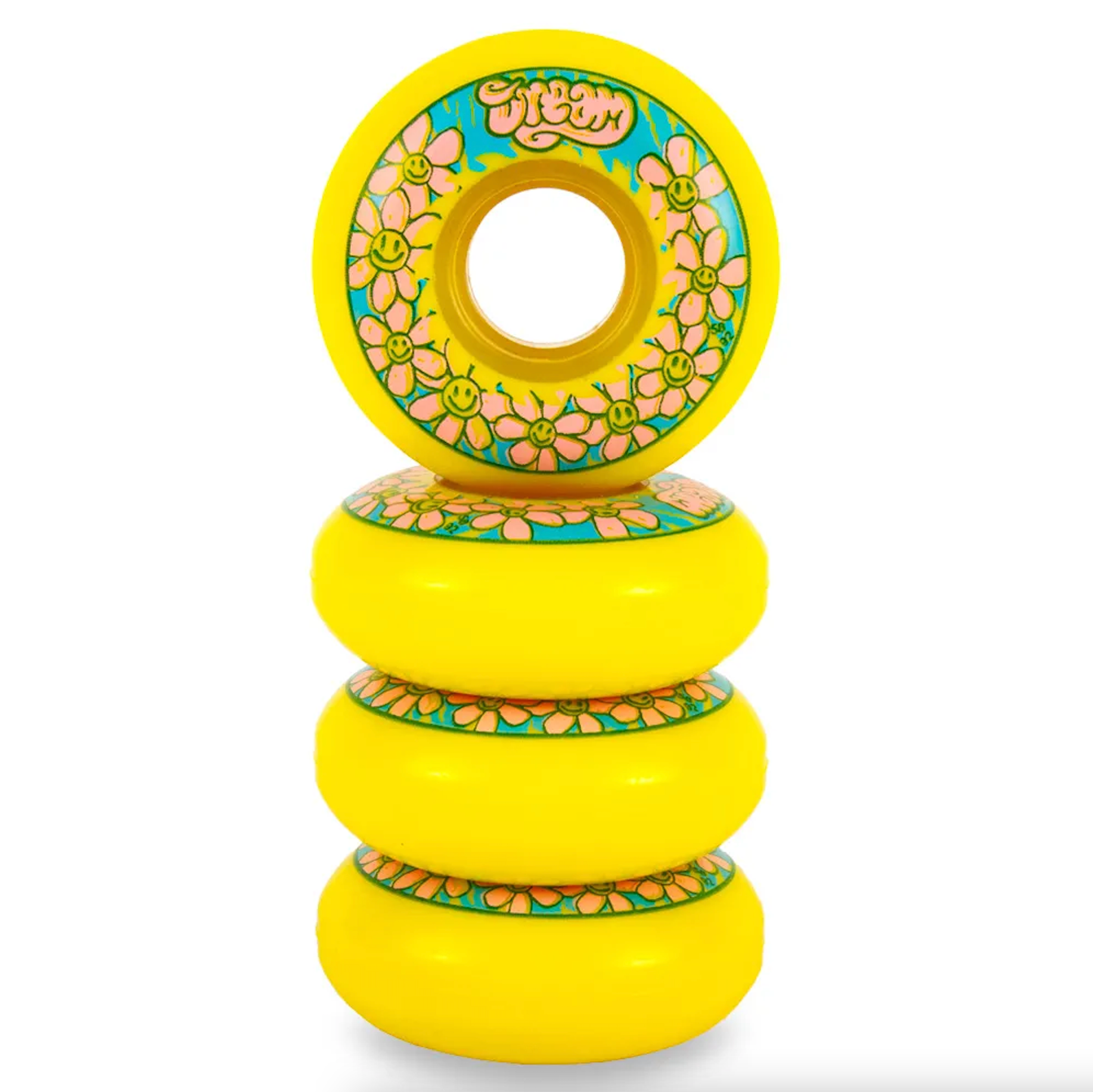 Dream Daisy 58mm Inline Skate Wheels - High Performance Rollerblade Wheels for Outdoor & Indoor Skating, Speed Skating, Fitness & Recreational Use