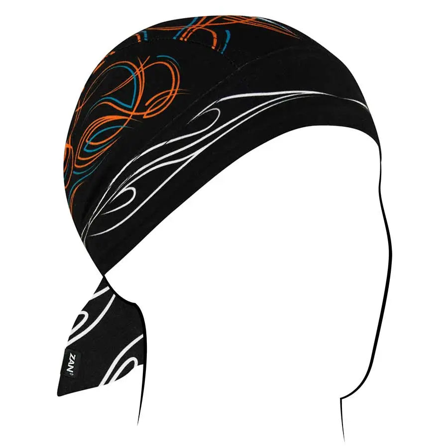ZANheadgear Flydanna SportFlex Pinstripe Flame Bandana - Lightweight Moisture-Wicking Headwear for Running, Cycling, Hiking & Outdoor Sports