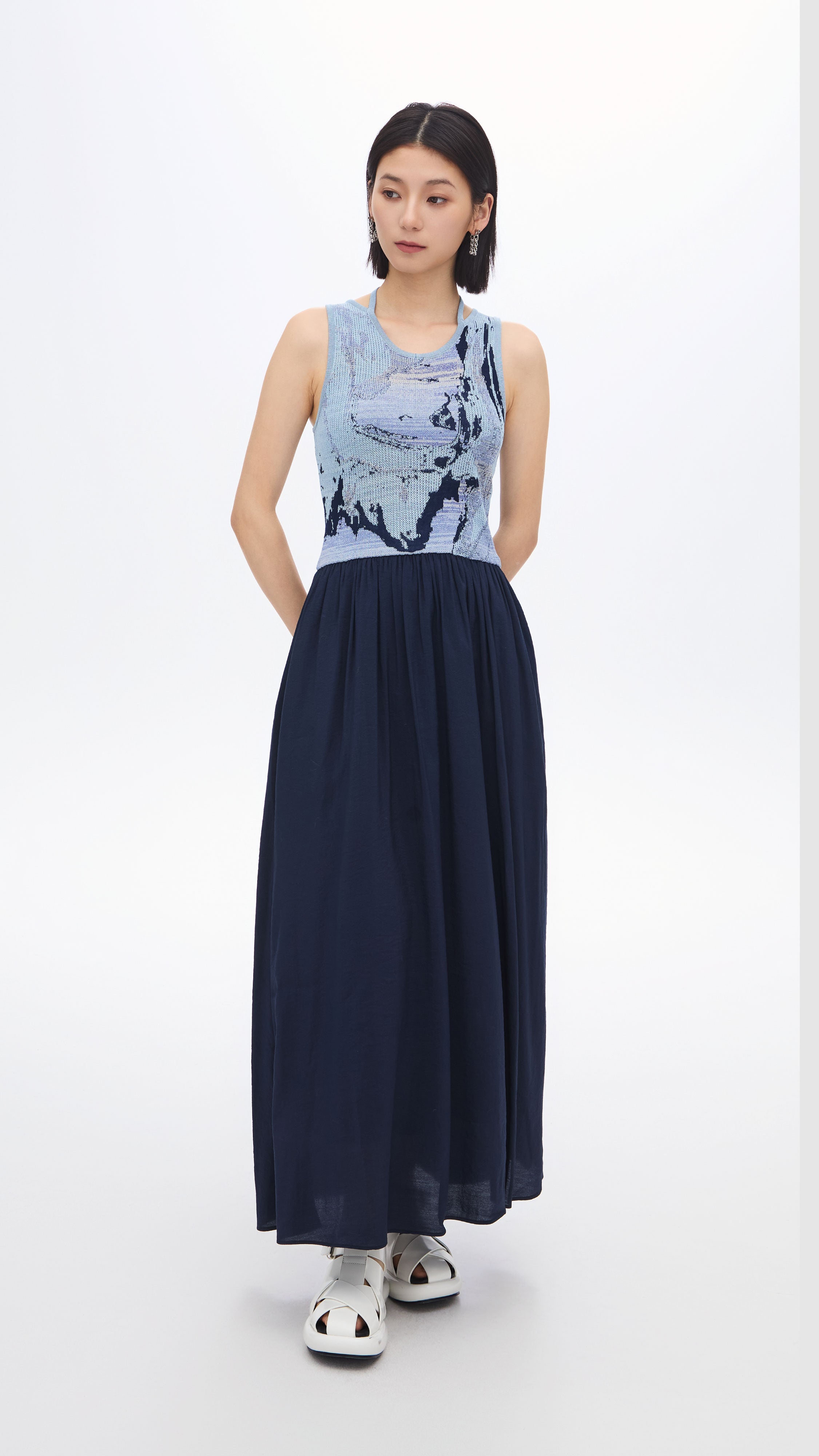 Elegant Jacquard 2-in-1 Convertible Dress for Women | Versatile Day to Night Outfit for Parties, Weddings & Special Occasions