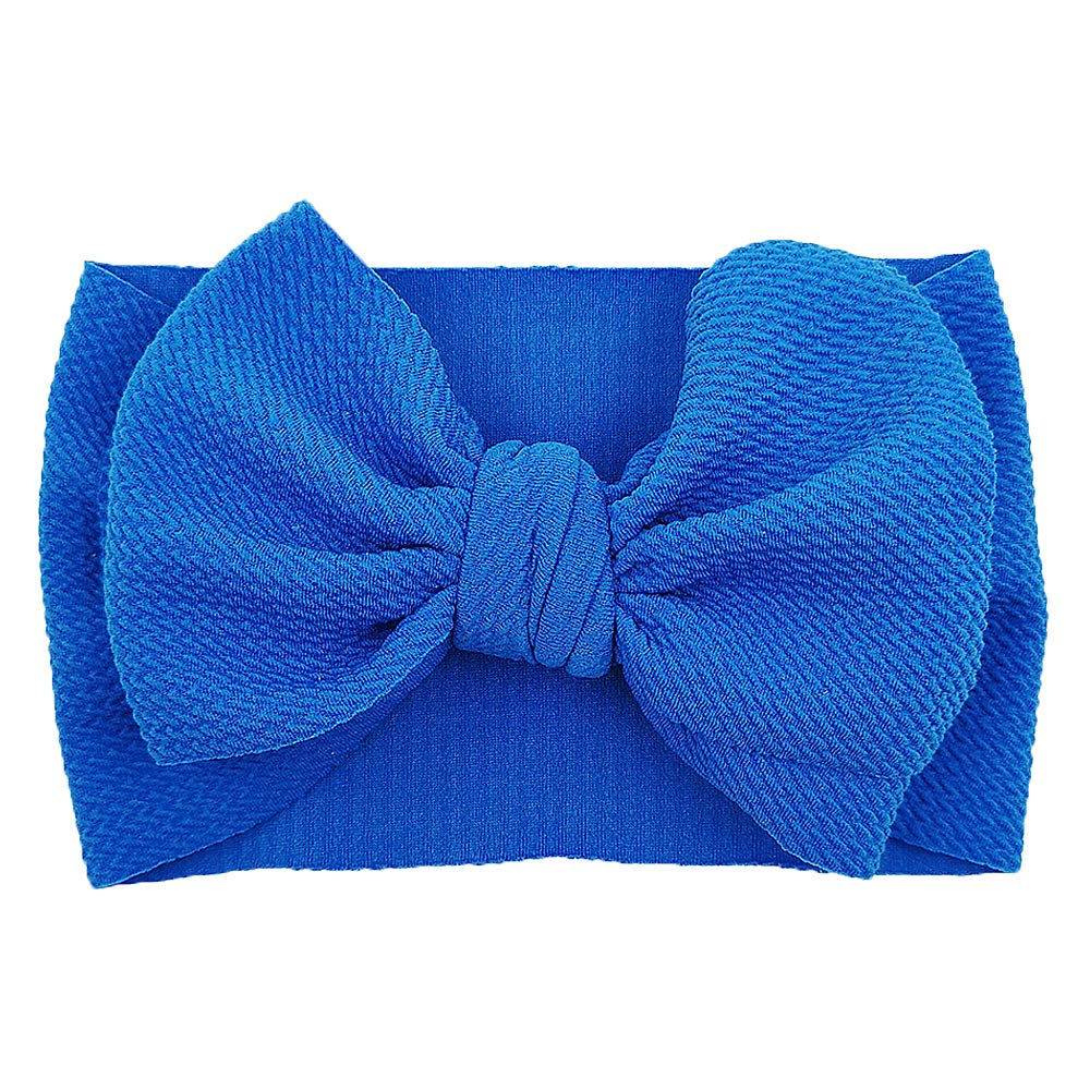KIDOCHEESE Big Bows Headbands - Stretchy Elastic Nylon Oversized Hair Wraps for Babies & Kids (Newborn, Infant, Toddler) - Perfect for Birthday Parties, Photo Shoots & Daily Fashion Accessories