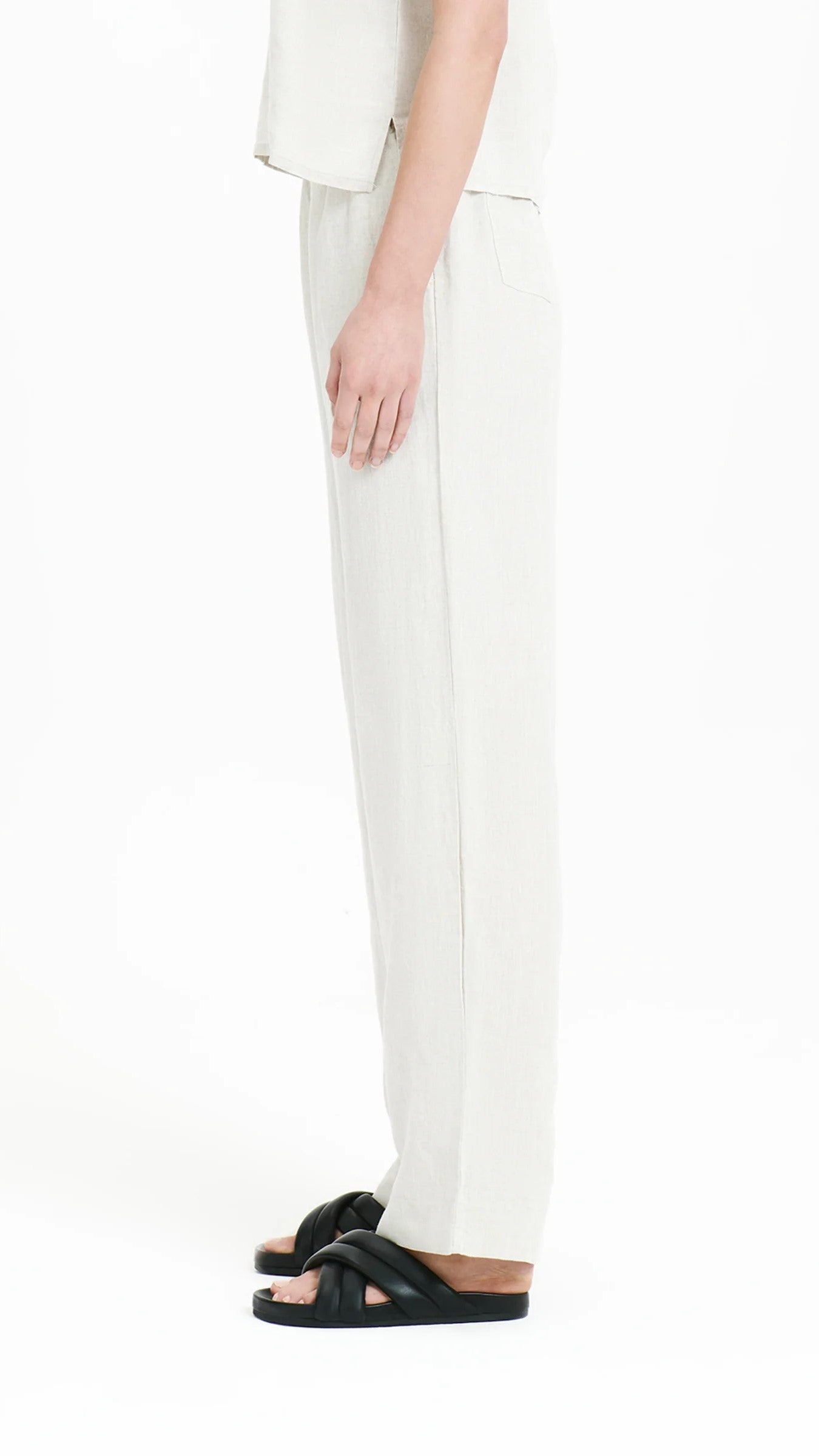 Soft & Breathable Linen Lounge Pants for Women - Natural Comfort for Home, Yoga & Relaxation | Eco-Friendly Casual Wear