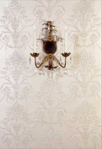 Vase & Pearls Allover Wall Stencil - DIY Home Decor Painting Template for Living Room, Bedroom, Nursery - Reusable Wall Art Design for Creative Interior Projects