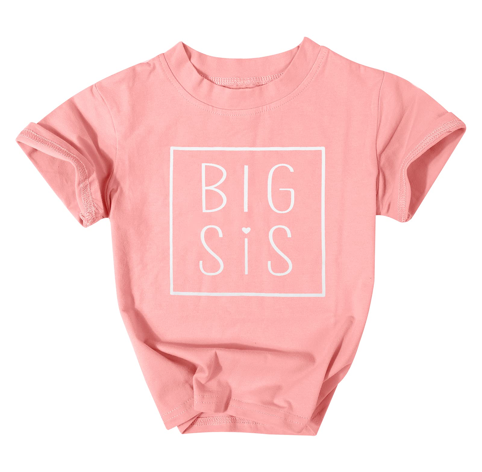 MNLYBABY Big Sister Tshirt - Toddler Announcement Top for Siblings