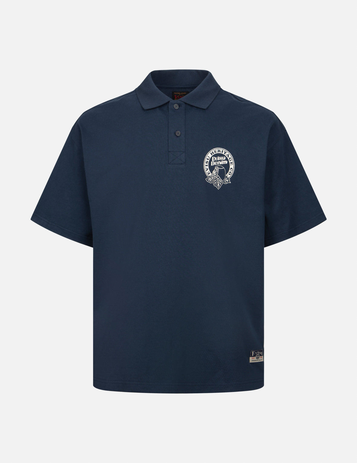 Japanese Hanafuda Daruma Print Oversized Polo Shirt - Stylish Casual Men's Fashion for Streetwear & Anime Lovers