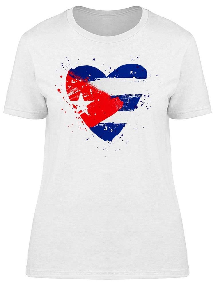 Smartprints Cuban Flag T-Shirt for Women - Stylish Patriotic Graphic Tee for Casual Wear, Travel & Festivals