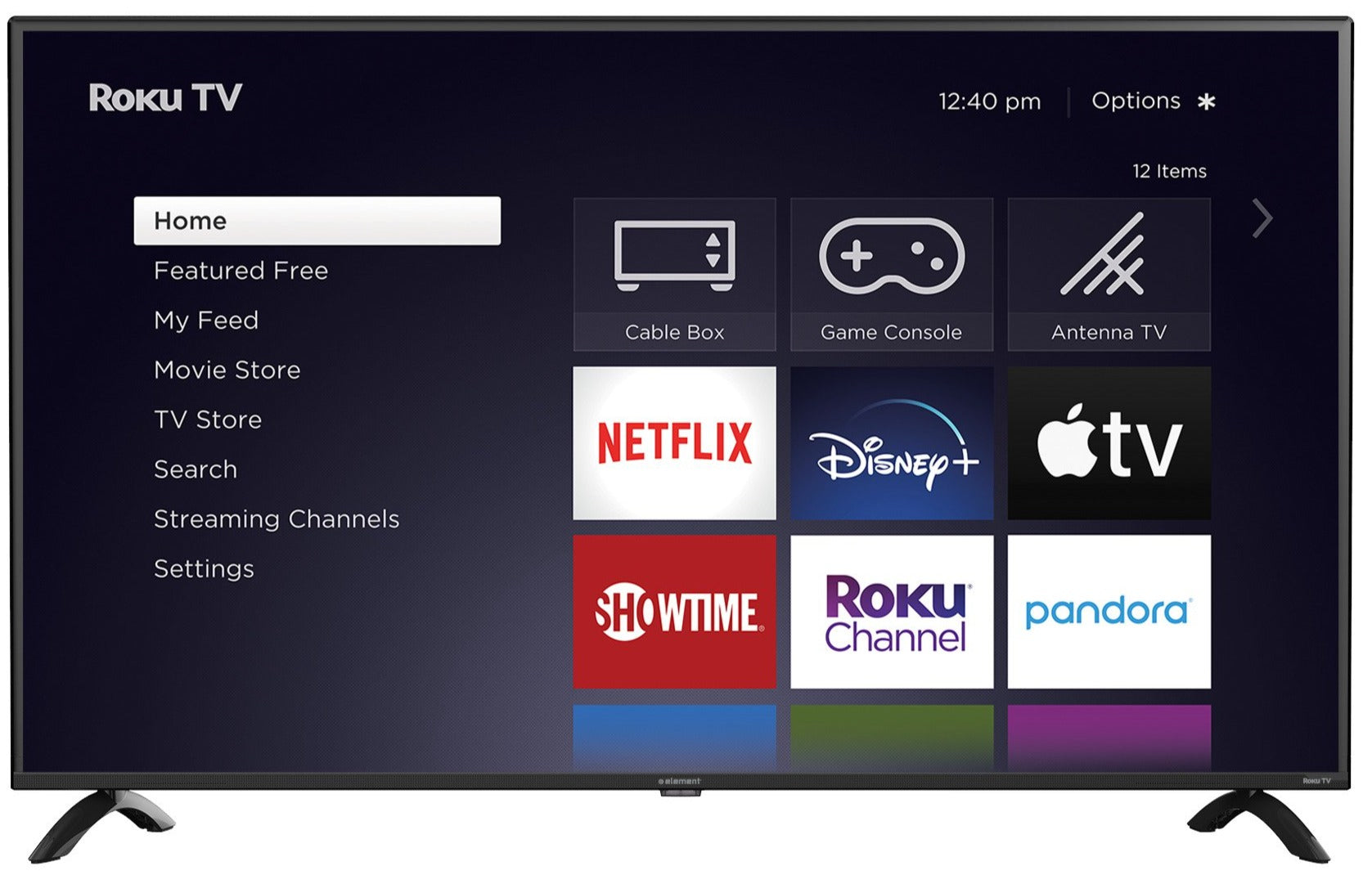 Element 50-Inch Class 4K UHD Roku Smart TV with HDR (E4AA50R-C) - Perfect for Living Room Entertainment & Home Theater Setup
