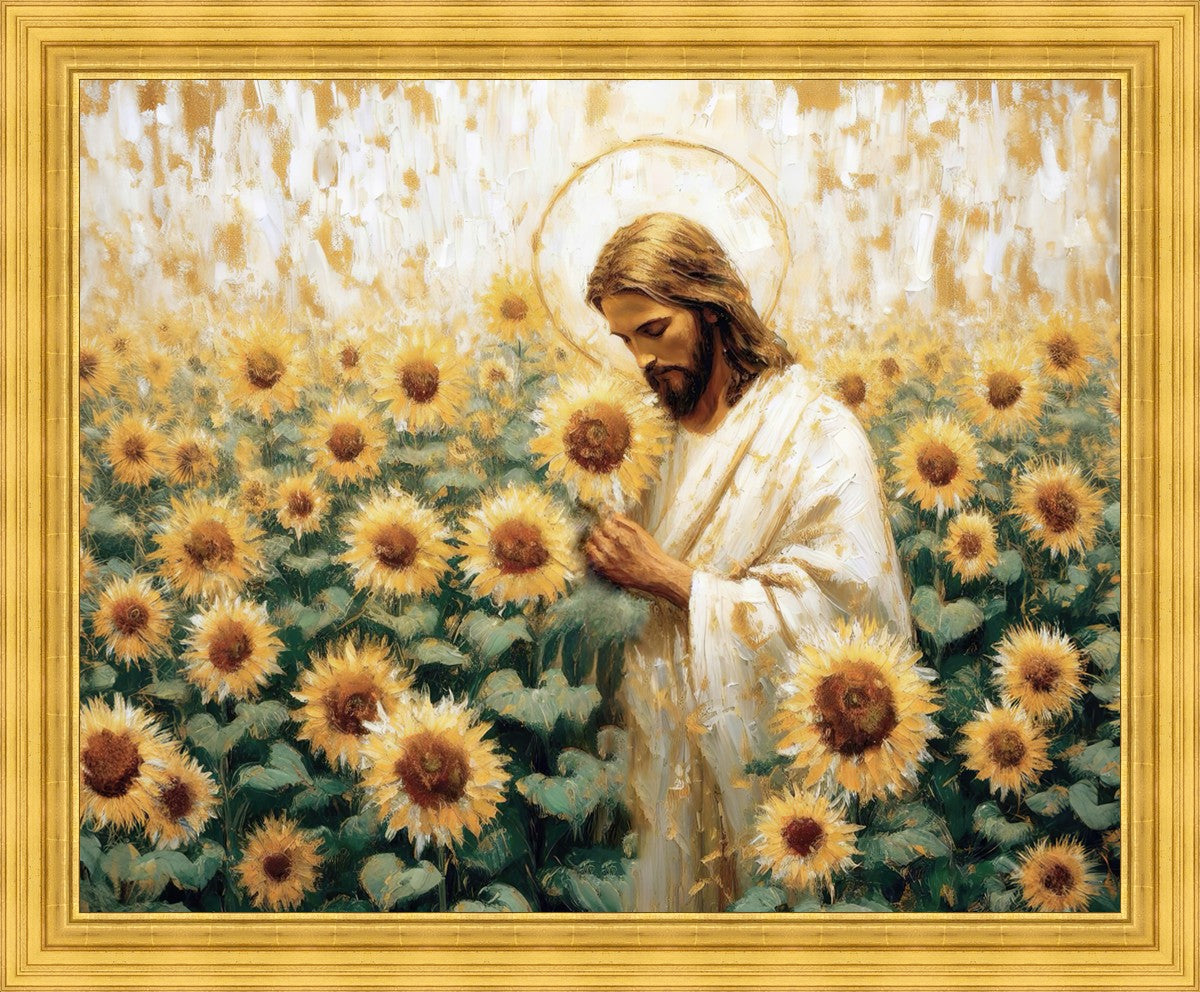 Following The Son Large Wall Art - Inspirational Christian Home Decor for Living Room, Bedroom & Office