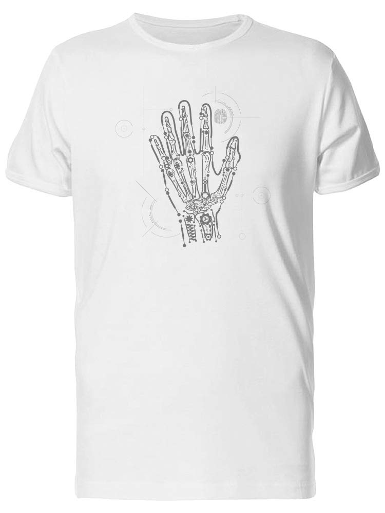Robotic Hand Graphic Men's T-Shirt - Cool Sci-Fi Design for Casual Wear & Gifts