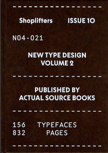 Shoplifters Issue 10: New Type Design Vol.2 - Contemporary Typography Magazine for Graphic Designers & Artists | Perfect for Creative Inspiration & Studio Decor