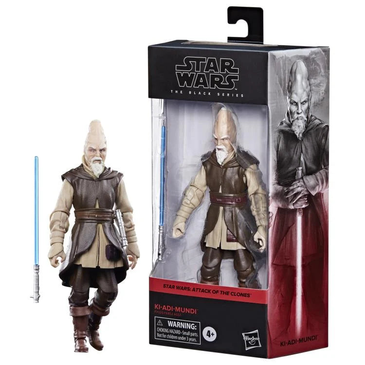 Star Wars The Black Series Ki Adi Mundi 6-Inch Action Figure - Attack of the Clones Collectible for Fans & Display | Perfect for Cosplay, Gift Giving & Star Wars Memorabilia Collections