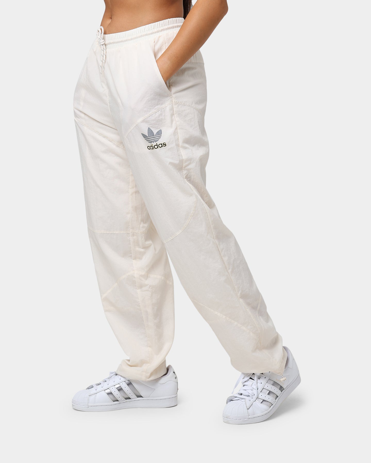 Adidas 4D Cush Pants for Men - Wonder White Running Jogger Pants with 4D Cushion Technology for Gym Workouts & Casual Wear
