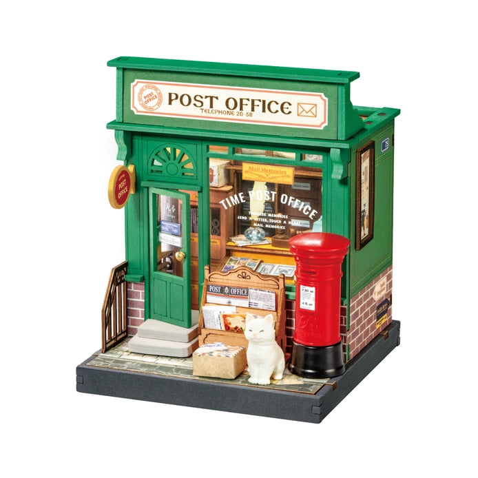 Century Post Office DIY Miniature House Kit - Creative Miniature Building Model for Adults, Collectors & Hobbyists - Perfect for Home Decoration, Gift Giving & Relaxation Therapy